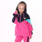 Костюм для девочки (толстовка/брюки), цвет фуксия, рост 98-104см - фото 22333718