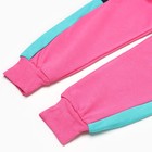 Костюм для девочки (толстовка/брюки), цвет фуксия, рост 98-104см - Фото 10