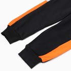 Костюм детский (толстовка/брюки), цвет чёрный, рост 98-104 см - фото 24720091