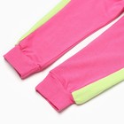 Костюм для девочки (толстовка/брюки), цвет розовый, рост 104-110см - Фото 12