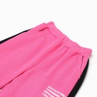 Костюм для девочки (толстовка/брюки), цвет розовый, рост 104-110см - Фото 10