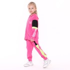 Костюм для девочки (толстовка/брюки), цвет розовый, рост 98-104см - фото 24248737