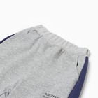 Костюм детский (толстовка/брюки), цвет серый, рост 86-92см - фото 22333815