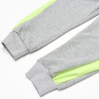 Костюм детский (толстовка/брюки), цвет серый, рост 86-92см - фото 22333817