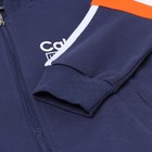 Костюм детский (толстовка/брюки), цвет тёмно-синий, рост 98-104 см - фото 26640180