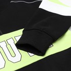 Костюм детский (толстовка/брюки), цвет чёрный, рост 104-110см - фото 25389277