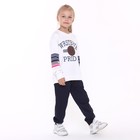 Свитшот для девочки, цвет белый, рост 122-128 см - фото 22334102