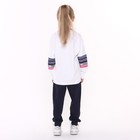 Свитшот для девочки, цвет белый, рост 122-128 см - фото 22334103