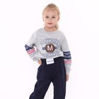 Свитшот для девочки, цвет серый, рост 122-128 см - фото 22334154