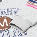 Свитшот для девочки, цвет серый, рост 122-128 см - фото 22840384