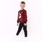 Свитшот для мальчика, цвет красный, рост 128см - фото 31843941