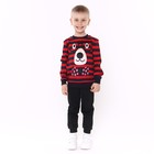 Свитшот для мальчика, цвет красный, рост 128см - фото 31843943