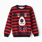 Свитшот для мальчика, цвет красный, рост 128см - фото 31843944