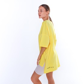 

Футболка женская, цвет жёлтый, размер OVERSIZE (42-50)
