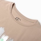 Футболка женская, цвет бежевый, размер ONE SIZE (42-46) - фото 22334706