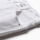 Шорты джинсовые, цвет белый, размер 40 (34) - Фото 8
