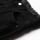 Шорты джинсовые, цвет чёрный, размер 40 (34) - Фото 4