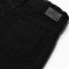 Шорты джинсовые, цвет чёрный, размер 40 (34) - Фото 5