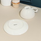 Чайная пара «Barista», 400 мл, белая, фарфор - фото 27798979