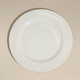 Тарелка фарфоровая «City», d=26,5 см, белая