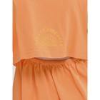 Платье для девочек, рост 104 см, цвет оранжевый - Фото 3