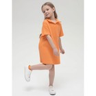 Платье для девочек, рост 104 см, цвет оранжевый - Фото 5