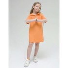 Платье для девочек, рост 104 см, цвет оранжевый - Фото 6