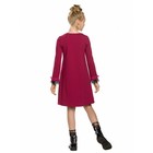 Платье для девочек, рост 116 см, цвет малиновый - Фото 2