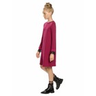 Платье для девочек, рост 116 см, цвет малиновый - Фото 3