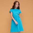 Платье для девочек, рост 122 см, цвет голубой - фото 110257619