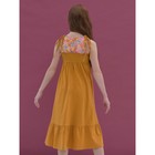 Платье для девочек, рост 122 см, цвет янтарный - Фото 2