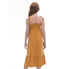 Платье для девочек, рост 122 см, цвет янтарный - Фото 4