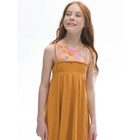 Платье для девочек, рост 122 см, цвет янтарный - Фото 5