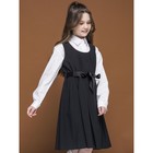 Платье для девочек, рост 140 см, цвет серый - Фото 1