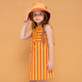 Платье для девочек, рост 86 см, цвет оранжевый