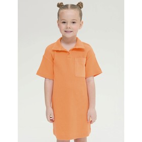 Платье для девочек, рост 92 см, цвет оранжевый