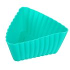 Набор силиконовых форм для выпечки Доляна «Риб.Треугольник», 7×7×3 см, 6 шт, цвет МИКС - Фото 4