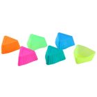 Набор силиконовых форм для выпечки Доляна «Риб.Треугольник», 7×7×3 см, 6 шт, цвет МИКС - Фото 2