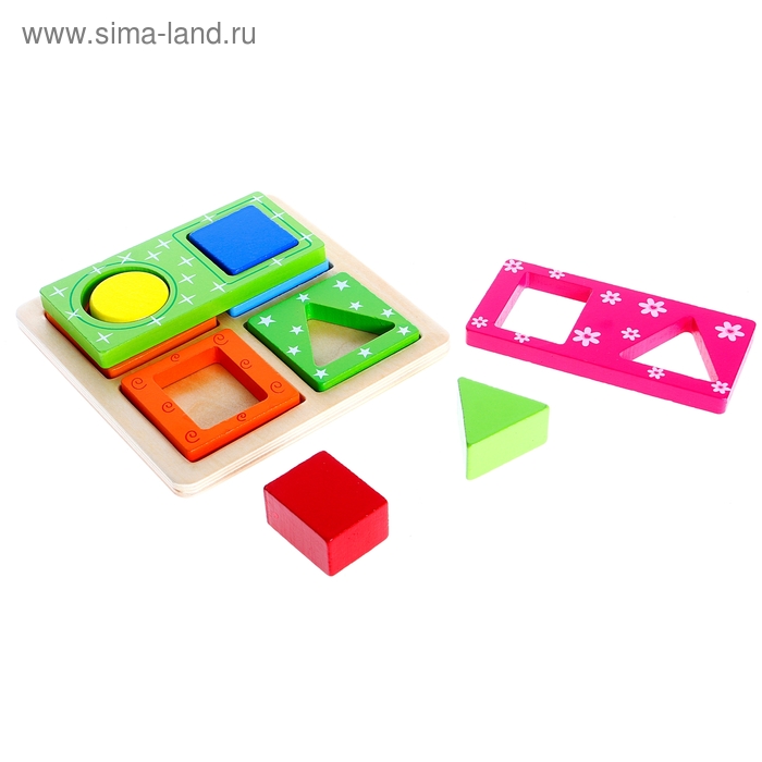 Пирамидка логическая "Подбери детали" - Фото 1