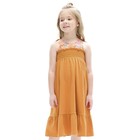 Платье для девочек, рост 104 см, цвет янтарный - фото 109952233