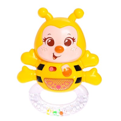 Детская люстра на 3 лампочки для девочки пчелки Lucide Bee 77164/03/99