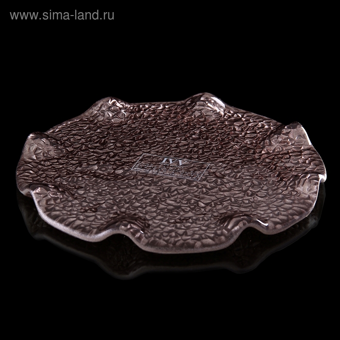 Тарелка "Особенная", коричневая, 21 × 4 × 21 см - Фото 1