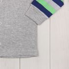 Комплект TOYS: ползунки высокие на лямках, рубашка 886/74, р.74 серый - Фото 3