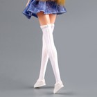 Гольфы выше колена для куклы, цвет белый - фото 6969575