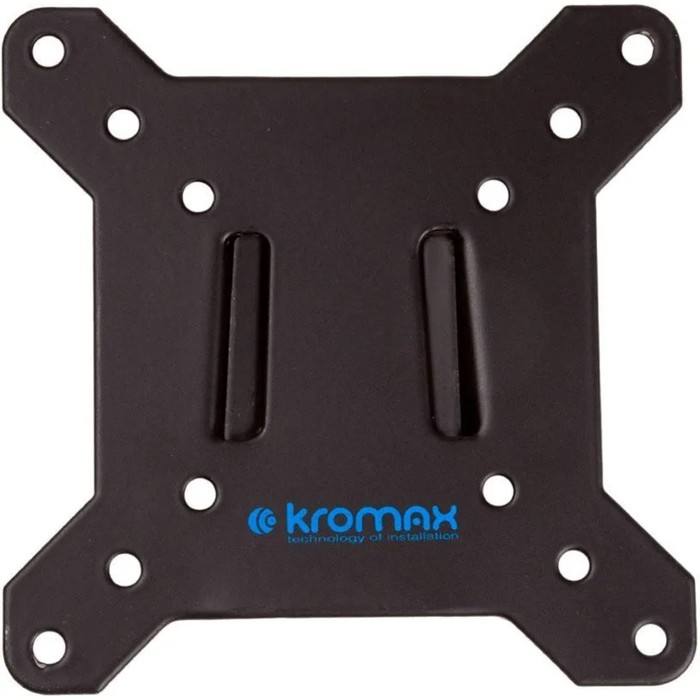 Кронштейн Kromax VEGA-3, для ТВ, фиксированный, 15-32", до 20 кг, 9 мм от стены, черный - Фото 1