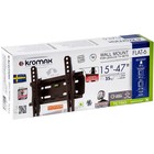 Кронштейн Kromax FLAT-6, для ТВ, наклонный, 15-47", до 35 кг, 42 мм от стены, черный 9777760 - фото 16485521