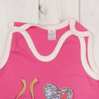 Полукомбинезон детский HEART 531/74, рост 74 см, цвет розовый - Фото 3