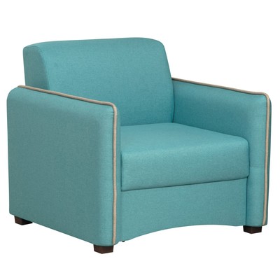 Кресло-кровать «Авалон», жаккард, цвет тесла бирюза / тесла крем