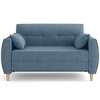 Диван-кровать «Хэппи», велюр, цвет велутто серо-голубой - фото 109952907