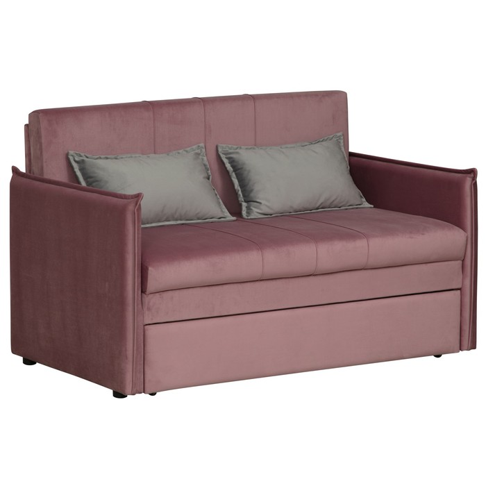 Диван-кровать «Дэнди», велюр, цвет тенерифе розовый / тенерифе грей - фото 1926725612